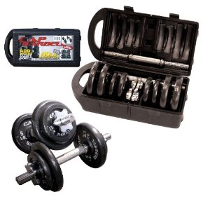 40-pound dumbbell set